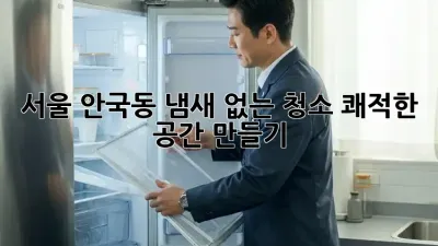 서울 안국동 냄새 없는 청소: 쾌적한 공간 만들기